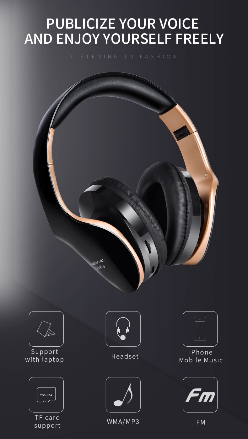 Foldable Wireless Gaming Headphones