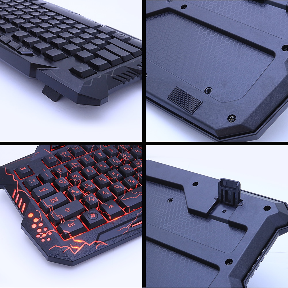 Gaming Keyboard and Mouse Combo with Breathing Backlight