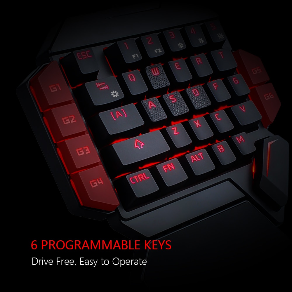 One Handed Mechanical Gaming Keyboard