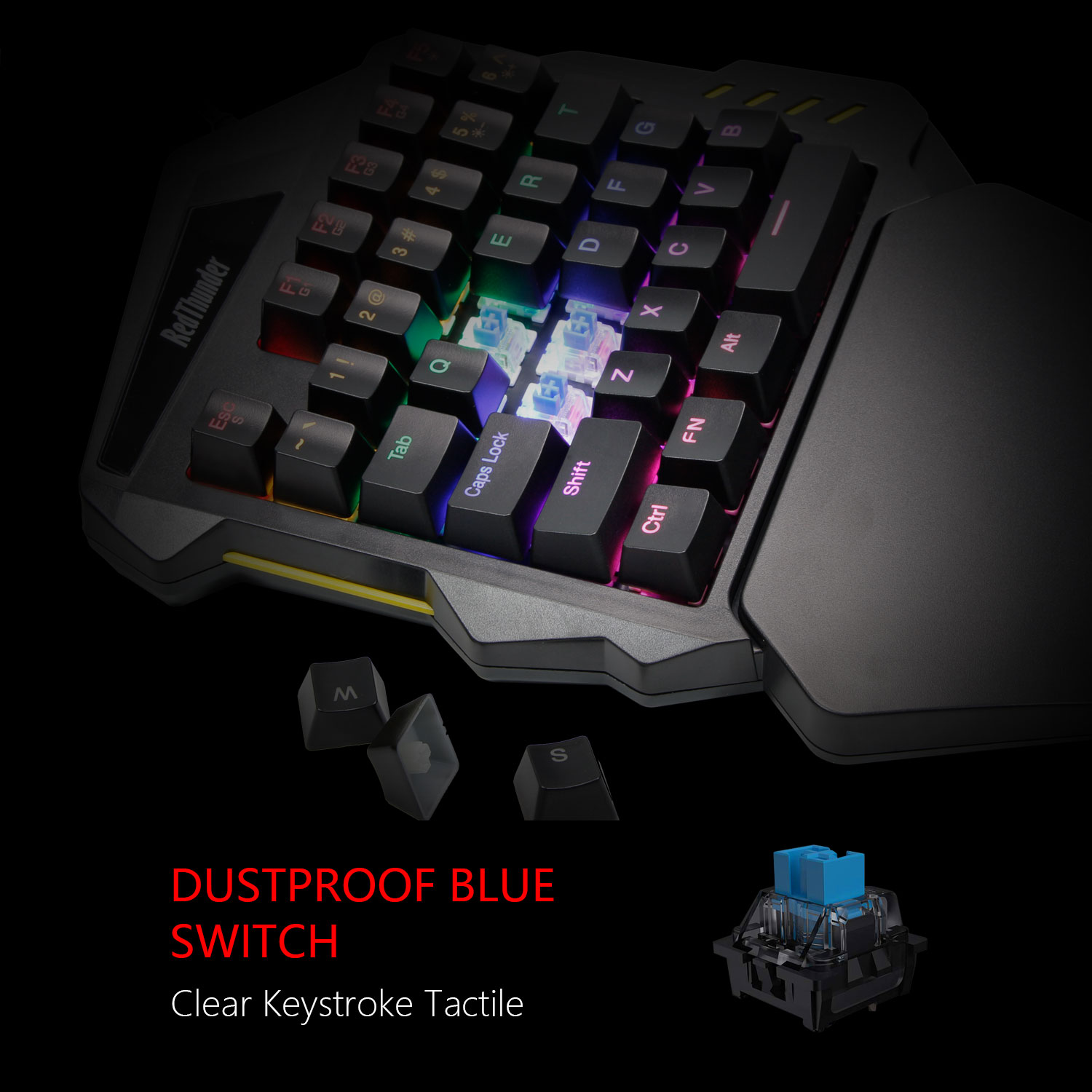 One Handed Mechanical Gaming Keyboard