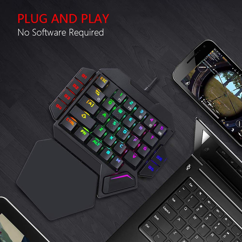 One Handed Mechanical Gaming Keyboard