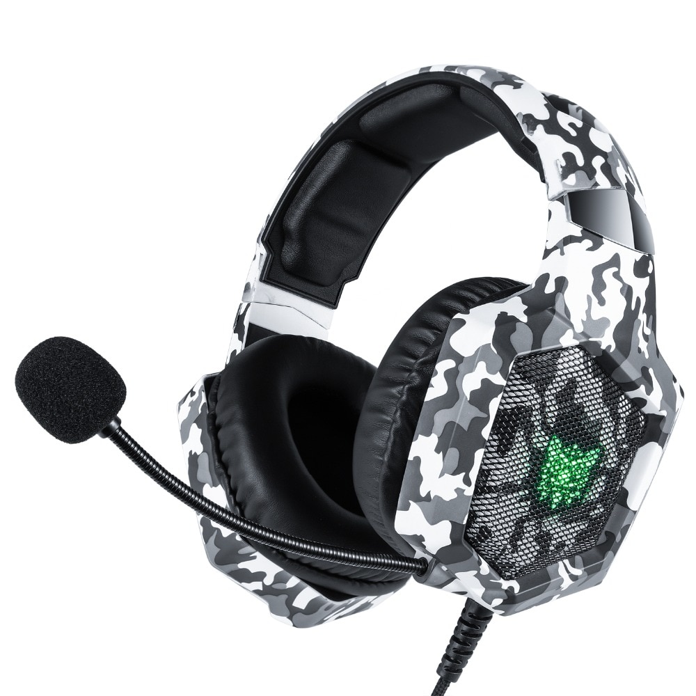 LED Camouflage Gaming Headset